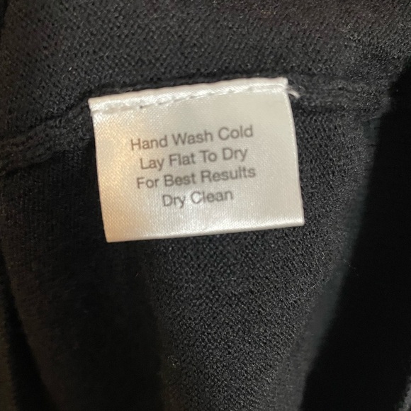 Pronto-Uomo 100% Extra Fine Merino Wool Men’s  Black Sweater Size 2X - Picture 4 of 8